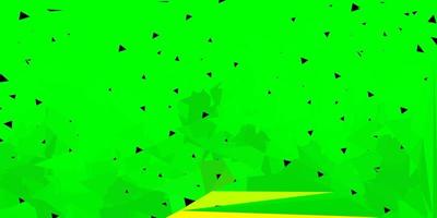 Light green, yellow vector polygonal pattern.