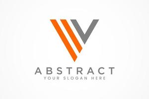 abstract military triangle logo vector