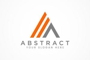 abstract military triangle logo vector