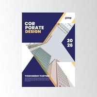 informe anual corporativo, diseño creativo. vector