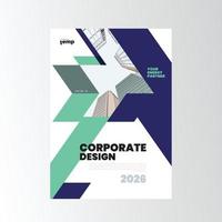 informe anual corporativo, diseño creativo. vector