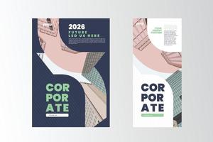 Corporate poster Layout Design Template vector