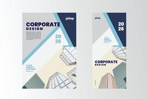informe anual corporativo, diseño creativo. vector