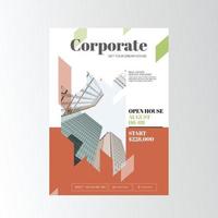 Corporate poster Layout Design Template vector