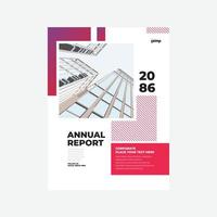 Annual report corporate, creativedesign template vector