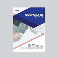 cubrir plantilla de informe anual corporativo vector