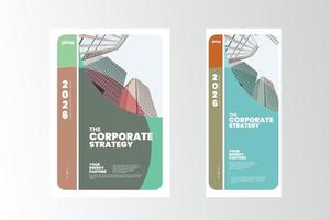 Corporate poster Layout Design Template vector