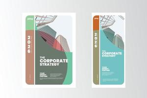 Corporate poster Layout Design Template vector