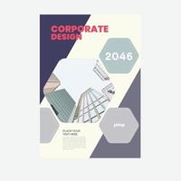 Corporate poster Layout Design Template vector