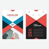 Corporate poster Layout Design Template vector