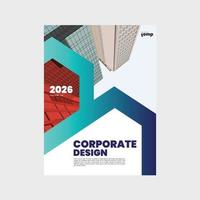 informe anual corporativo, diseño creativo. vector