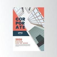 cubrir plantilla de informe anual corporativo vector