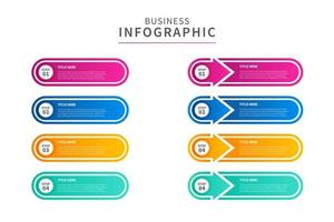 colorful business infographic vector