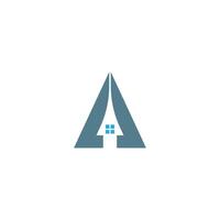 Letter A logo icon design concept vector