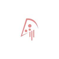 Pizza icon logo design vector template