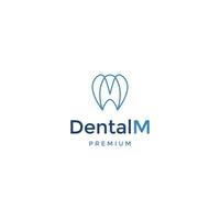 Dental logo icon design template flat vector