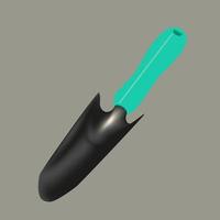 Garden hand shovel. vector