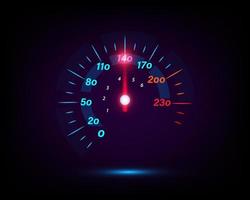 speed movement with speedometer car background