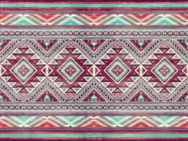 Native american indian ornament pattern geometric ethnic textile texture tribal aztec pattern navajo mexican fabric seamless Vector decoration fashion