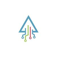 Letter A logo icon design concept vector