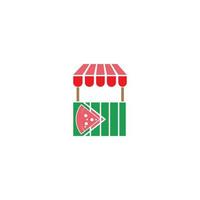 Pizza icon logo design vector template