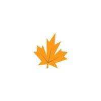 Autumn leaves icon flat design template vector