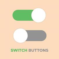 Vector of Switch Buttons. Perfect for additional design, content, element, etc.