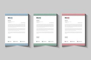 Business letterhead design with stylish template vector