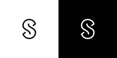diseño de logotipo de iniciales de letra s moderno y simple vector