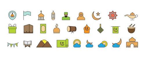 icono de ramadhan para sitio web, símbolo de presentación editable vector