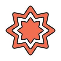 ornament icon for website, presentation symbol editable vector