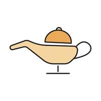 teapot icon for website, presentation symbol editable vector