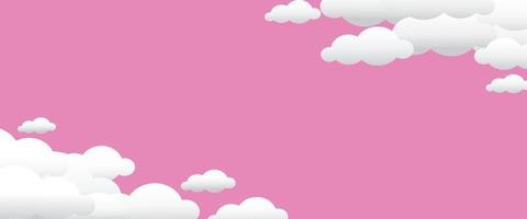 Vector abstract cloud background for text on blank background and copy space with fun design style