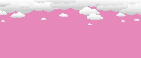 Vector abstract cloud background for text on blank background and copy space with fun design style