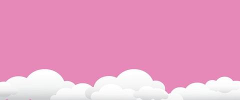 Vector abstract cloud background for text on blank background and copy space with fun design style