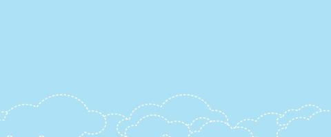 Vector abstract cloud background for text on blank background and copy space with fun design style