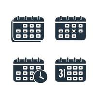 Calendar vector icon in trendy flat style isolated on white background. calendar symbol for web and mobile apps. Vector illustration