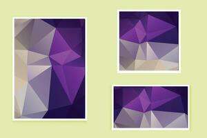 Low Poly Poster, Flyer, Banner Vector Background