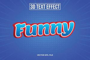 Funny  3D Text Effects vector