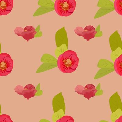 Delicate roses vector stock illustration. Seamless pattern with small buds. For wrapping paper. Ideal for wallpaper, surface textures, textiles.
