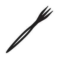 Fork flat vector icon for apps and websites