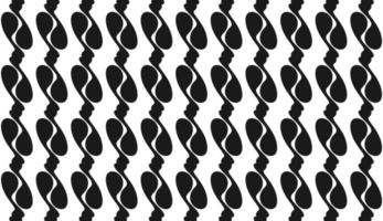 Seamless pattern. Black and white wavy line motif. Modern style pattern design. Can be used for posters, brochures, postcards, and other printing needs. Vector illustration