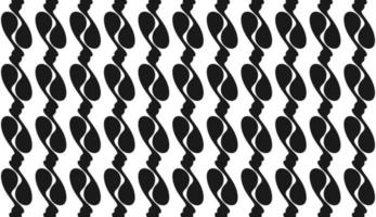 Seamless pattern. Black and white wavy line motif. Modern style pattern design. Can be used for posters, brochures, postcards, and other printing needs. Vector illustration