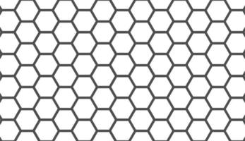 Seamless pattern. Simple hexagon ornament. Minimalist black and white pattern design. Can be used for posters, brochures, postcards, and other printing needs. Vector illustration