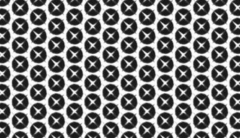 Seamless pattern. Circle and star motif. Simple black and white design. Can be used for posters, brochures, postcards, and other printing needs. Vector illustration