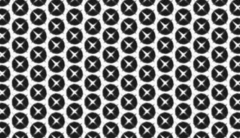 Seamless pattern. Circle and star motif. Simple black and white design. Can be used for posters, brochures, postcards, and other printing needs. Vector illustration