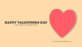 Feliz día de San Valentín. ilustración vectorial vector