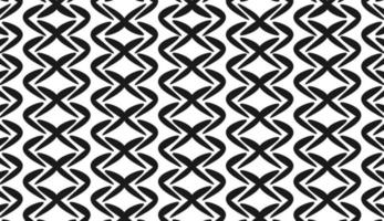 Black and white seamless pattern. Curved line motif. Modern style pattern design. Can be used for posters, brochures, postcards, and other printing needs. Vector illustration