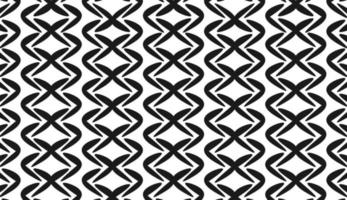 Black and white seamless pattern. Curved line motif. Modern style pattern design. Can be used for posters, brochures, postcards, and other printing needs. Vector illustration