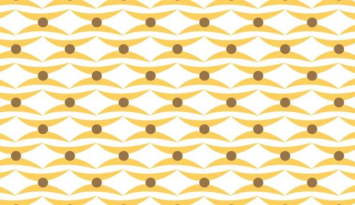 Aesthetic seamless pattern with yellow and polka dots. Ethnic motif design. Minimalist pattern design. Can be used for posters, brochures, postcards, and other printing needs. Vector illustration